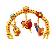 Spielbogen Fliegende Tiere für den Kinderwagen, -bett oder Buggy, farbenfrohes Mobile für lachende Kinderaugen, fördert den Hör- und Tastsinn und regt zu Bewegung an, ab der Geburt geeignet