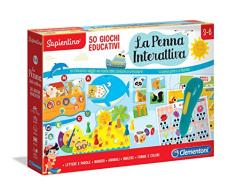 Clementoni- Sapientino-La Interactive 50 Lernspiele, Mehrfarbig, 16212