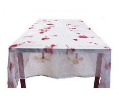 Boland 72108 Tischdecke Blutig, Weiß/Rot