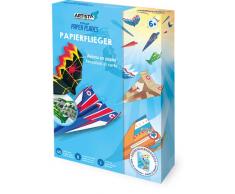 ARTISTA 9301915 Bastelset Papierflieger, DIY-Kit für Kinder, Kreativset in praktischer Aufbewahrungsbox