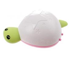 JohnToy 22244 Nachtlicht Schildkröte Avec Geräusch, Mehrfarbig