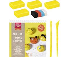 Knorr prandell 212159100, Bastel-Set, Be Happy, Kneten & Radieren