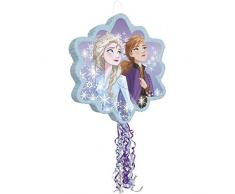 Unique Party 66445 Disney Anna, Elsa 66445-Disney Frozen 2 Pinata, Zugschnur