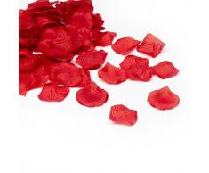 Shatchi 11614-ROSE-PETALS-RED-500 5000 Deep Red Qualität Rosenblätter Konfetti Hochzeit Jahrestag Valentinstag Dekoration Großhandel 50 x 100 Stück