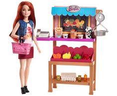 Barbie FJB27 Berufe Zubehör-Set Marktstand