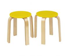 Nathan nathan371248 Gelb Kompakt Küche Hocker Set (2-teilig)