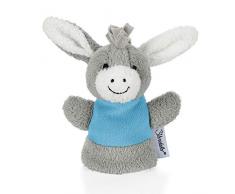 Sterntaler Fingerpuppe Esel Erik, 12 x 8 x 5 cm, Grau/Blau