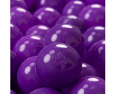 KiddyMoon 200 ∅ 7Cm Kinder Bälle Spielbälle Für Bällebad Baby Plastikbälle Made In EU, Violett