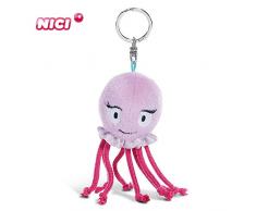 NICI Schlüsselanhänger Oktopus Oktina 10 cm – Plüschtier Oktopus Kuscheltieranhänger mit Schlüsselring für Schlüsselband, Schlüsselbund, Schlüsselhalter & Schlüsselkette – Esel Taschenanhänger – 45352
