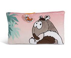 Nici 45265 Kissen rechteckig Ameisenbär Anita, 43x25cm, Flauschiges Plüschkissen mit Motiv, braun