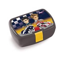 Nici 45466 Brotdose, Autorennen, 18x12,5x6,5cm, grau