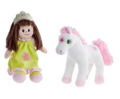Heunec 505674 - Poupetta Prinzessin, Blümchen und Kuschelpferd