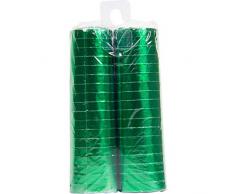 Folat Luftschlangen Metallic Grün 4m - 2 Stück