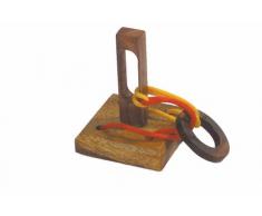 Philos 6108 - Verrückter Ring,Seilpuzzle, Knobelspiel