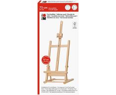 Marabu 1625000000104 - Tisch Staffelei, Holzstaffelei mit Bildhalter oben und unten, zum Aufstellen von Keilrahmen, Fotos und Karten, aus Buchenholz, maximale Bildhöhe 57 cm, Gesamthöhe ca. 75 cm
