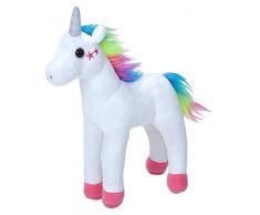 Wild Republic 23182 Einhorn Kuscheltier, Flauschiges Plüscheinhorn, Cuddlekins Mini Plüschtier, White Stars, weiß, 20 cm