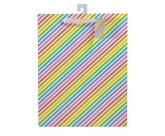 Idena 31441 Geschenktasche FSC-Mix Regenbogen