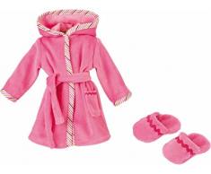 Käthe Kruse 33992 - Bademantel mit Hausschuhen 39-41 cm, rosa