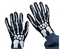 Rubies Offizielle Kinder-Skelett-Handschuhe für Halloween, Einheitsgröße