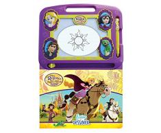 PHIDAL Rapunzel Buch, 22 Seiten, EIN Schiefertafel und EIN magnetischer Eingabestift, Mehrfarbig, 9782764345511