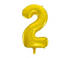 Folienballon im Zahlen-Design, groß, 86,4 cm