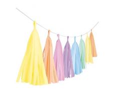 amscan 9904613 Fransengirlande Regenbogen Dekoration