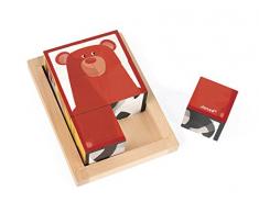 Janod J08200 - Zigolos Motiv-Bausteine Wald In Holz-Box/ 6 Motive