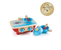 Hape E3170 Küchenset Herd Zubehör für Kinderküchen, ab 18 Monaten