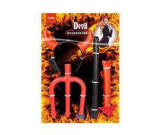 Folat 63451 Halloween Accessoires Set Teufel, One Size