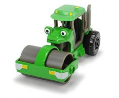 Dickie Toys 203131003 Bob der Baumeister Rollo Spielzeugauto mit Freilauf und beweglichen Teilen, 1:64, Grün, 7 cm