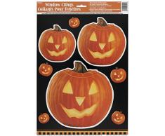 Unique Party Supplies Kürbis Glow Halloween Fenster klammert Sich an Tabelle