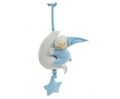 Kögler 20321 Plüschtier Spieluhr, Ente mit Mond in blau, ca. 46 x 17 cm groß, kuschelig weiche Einschlafhilfe für Babys, spielt eine beruhigende Melodie, ideal für Bett und Kinderwagen