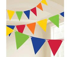 amscan 9903780 Wimpelkette Regenbogen Dekoration