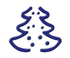 Ursus 19430025 - Pop-Up-Locher Tannenbaum, ca. 30 x 25 mm, blau