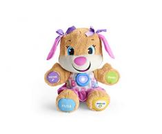 Fisher-Price FPP53 - Lernspaß Hundefreundin Baby Spielzeug und Plüschtier, Lernspielzeug mit Liedern und Sätzen, mitwachsende Spielstufen, Spielzeug ab 6 Monaten, deutschsprachig