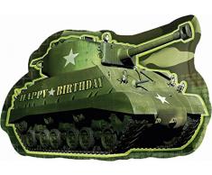 Anagram 11432101 - Party und Dekoration - Folienballon Super Shape - Armee Geburtstag, circa 48 x 66 cm