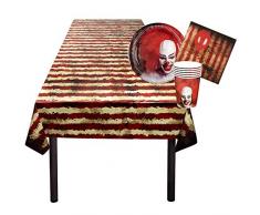 Boland 72356 Tischset Horror Clown, Mehrfarbig