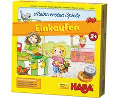 HABA 302781 - Meine ersten Spiele - Einkaufen, Spiel ab 2 Jahren mit 3D-Marktstand und Spielmaterial aus Holz