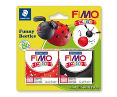STAEDTLER FIMO kids superweiche, ofenhärtende Knete, Modellierspaß speziell für Kinder, witzige Figuren, funny beetles, 8035 12