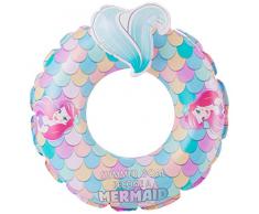 Disney Prinzessin Disney Ariel Outdoor Aufblasbarer Schwimmring, Pool Schwimmer, Wasser Spaß Sommer Strand Spielzeug für Kinder, Mehrfarbig