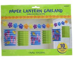 1 Party Girlande L: 3 m mit 6 Laternen Blumen-Girlande SOMMER SONNE Party