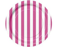 Gestreift Party Teller, 8 Stück
