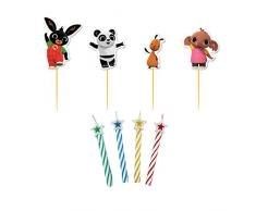 amscan 9902296 hell rosa Punkte und Streifen Kerzen