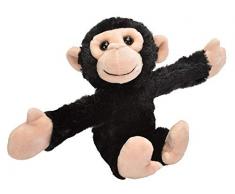 Wild Republic Huggers Schnapparmband Kuscheltier, Plüschtier, Schimpanse 20 cm