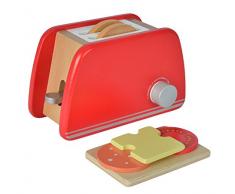 Eichhorn 100002487 - Toaster aus Holz mit Zubehör, 7-tlg., 11x19x11,5cm, Birkenholz