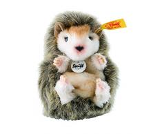 Steiff Joggi Baby-Igel - 10 cm - Igel Kuscheltier für Kinder - Stoffigel - weich & waschbar - braun meliert (070587)