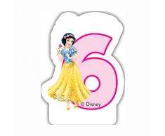 Disney Princess und Tiere 6. Geburtstag Kerze