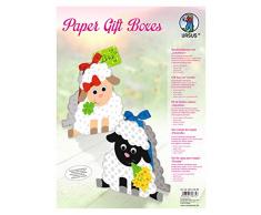 Ursus 28140099 - Paper Schäfchen, 8 Geschenkboxen, sortiert in 2 Motiven