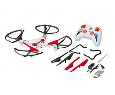 Revell Control RC Quadrocopter für Einsteiger, ferngesteuert mit 2,4 GHz Fernsteuerung, robust, Wechsel-Akku, Headless, Flip-Funktion, Geschwindigkeitsstufen, LED-Beleuchtung, Propellerschutz - 23937