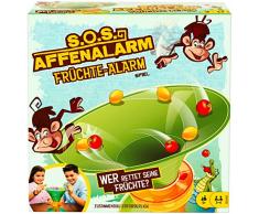 Mattel Games GDJ90 - S.O.S. Affenalarm Früchte-Alarm, Kinderspiele und Familienspiele für 2-4 Spieler, Spiele ab 5 Jahren